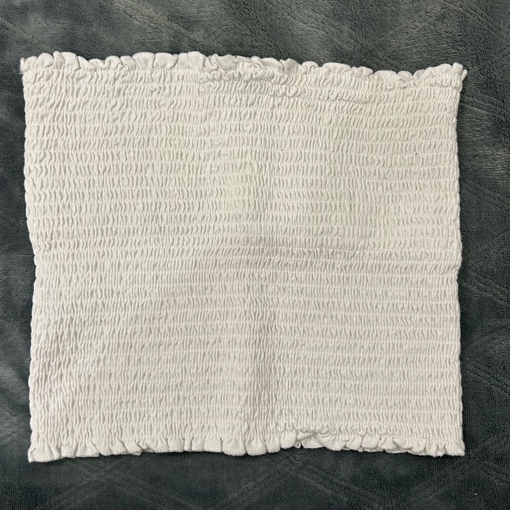 White Zenana Tube Top, Size M